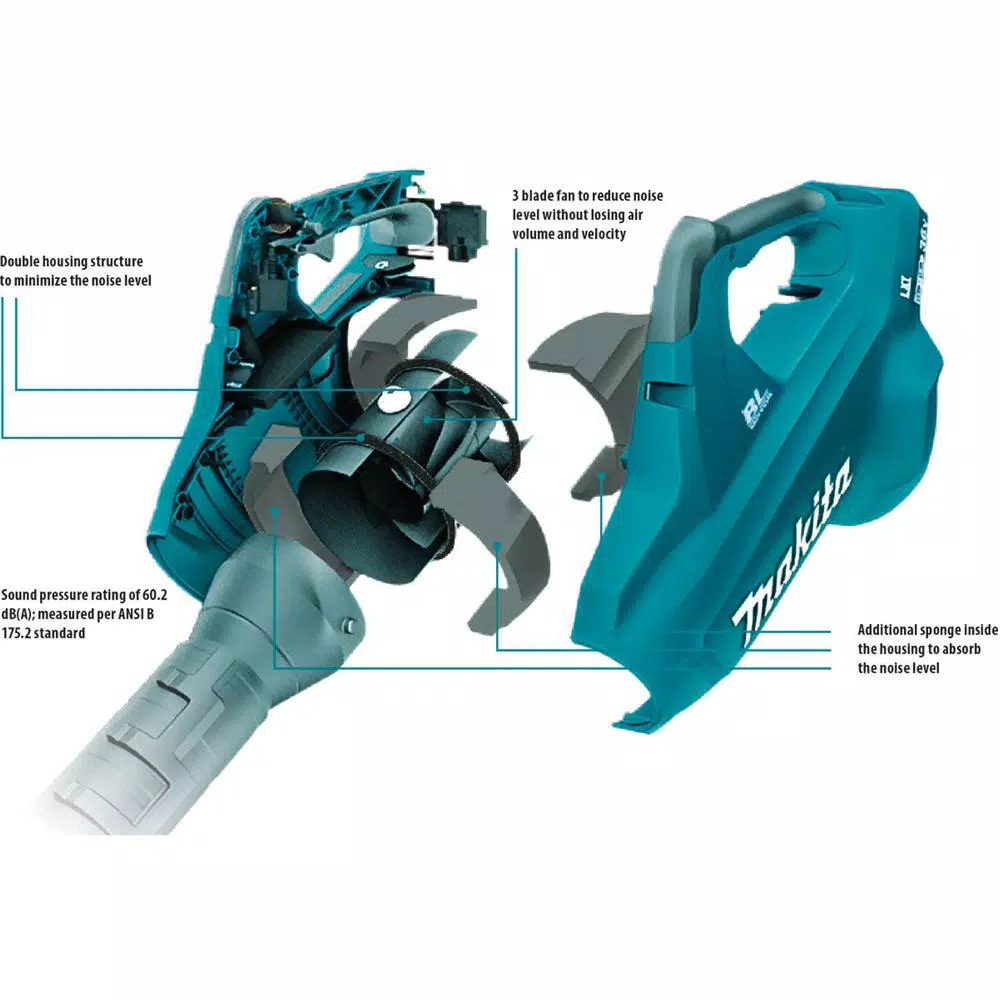 Makita 18V X2 LXT 36V Cordless Blower and 14 in. Chainsaw Combo Kit with (2) 5.0 Ah Batteries and Charger