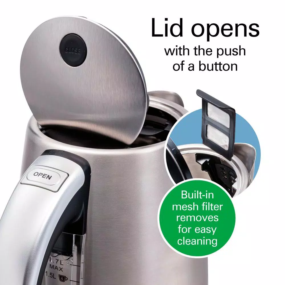 Hamilton Beach Professional 1.7L Stainless Steel Digital Electric Tea Kettle