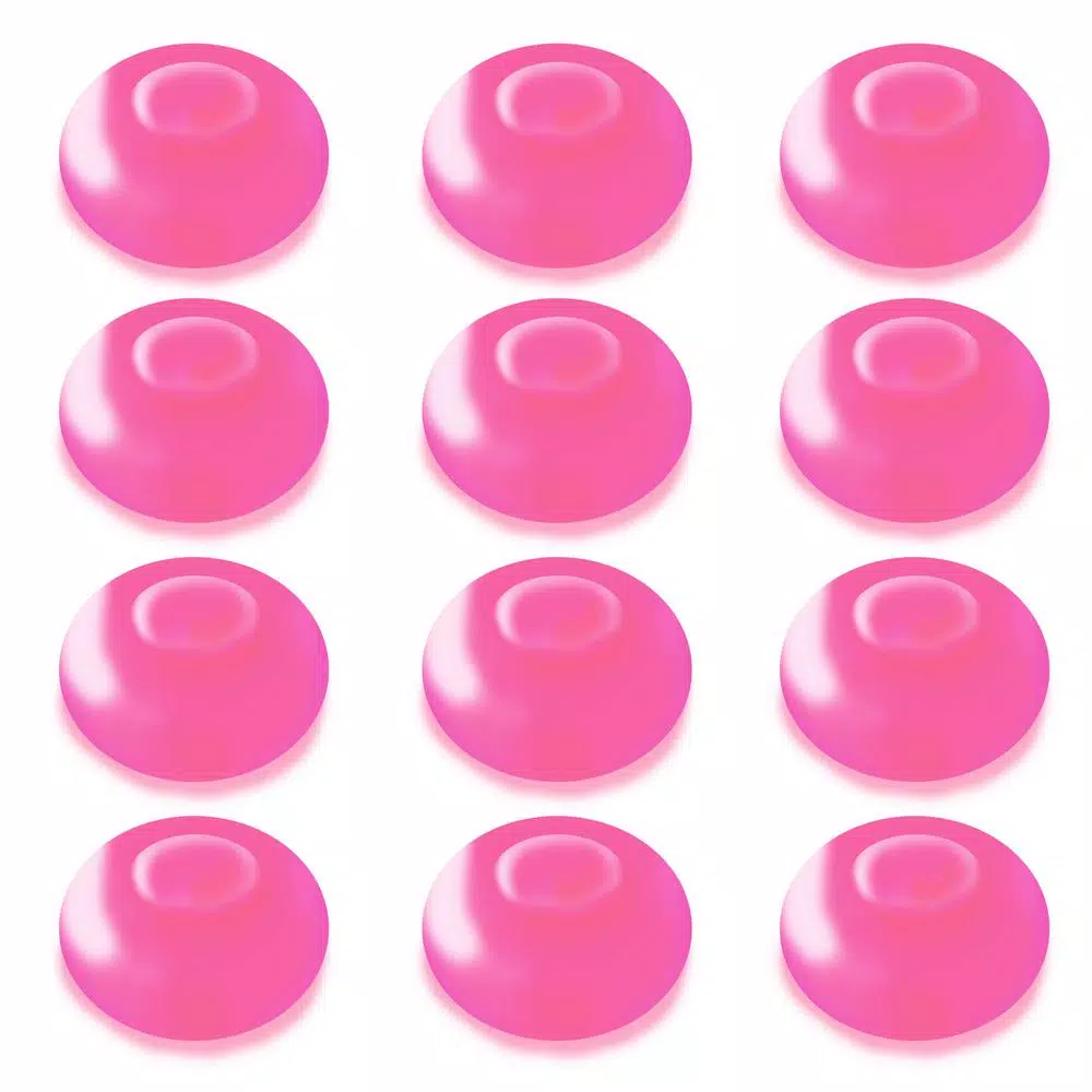 LUMABASE Pink Floating Blimp LED Lights, Waterproof Battery Operated Decorative Lights (12-Count)
