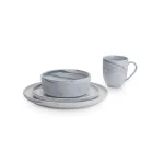 Stone Lain 32-Piece Gray Marble Porcelain Dinnerware Set for 8 thumbnail 2