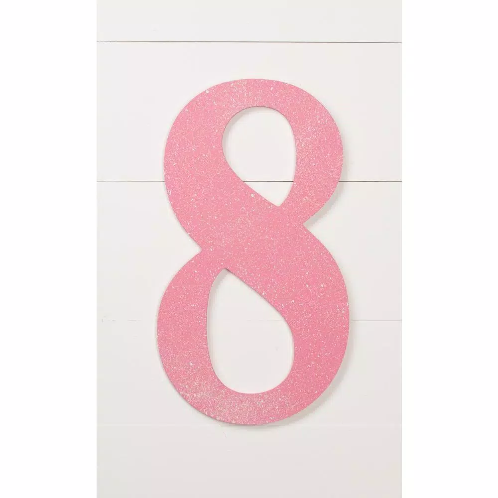 Jeff McWilliams Designs 18 in. Oversized Unfinished Wood Number 8 - Industrial Style Wall Decor