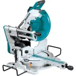 Makita 12 in. 15 Amp Dual-Bevel Sliding Compound Miter Saw with Laser & AF601 16-Gauge Finish Nailer Bundle thumbnail 2