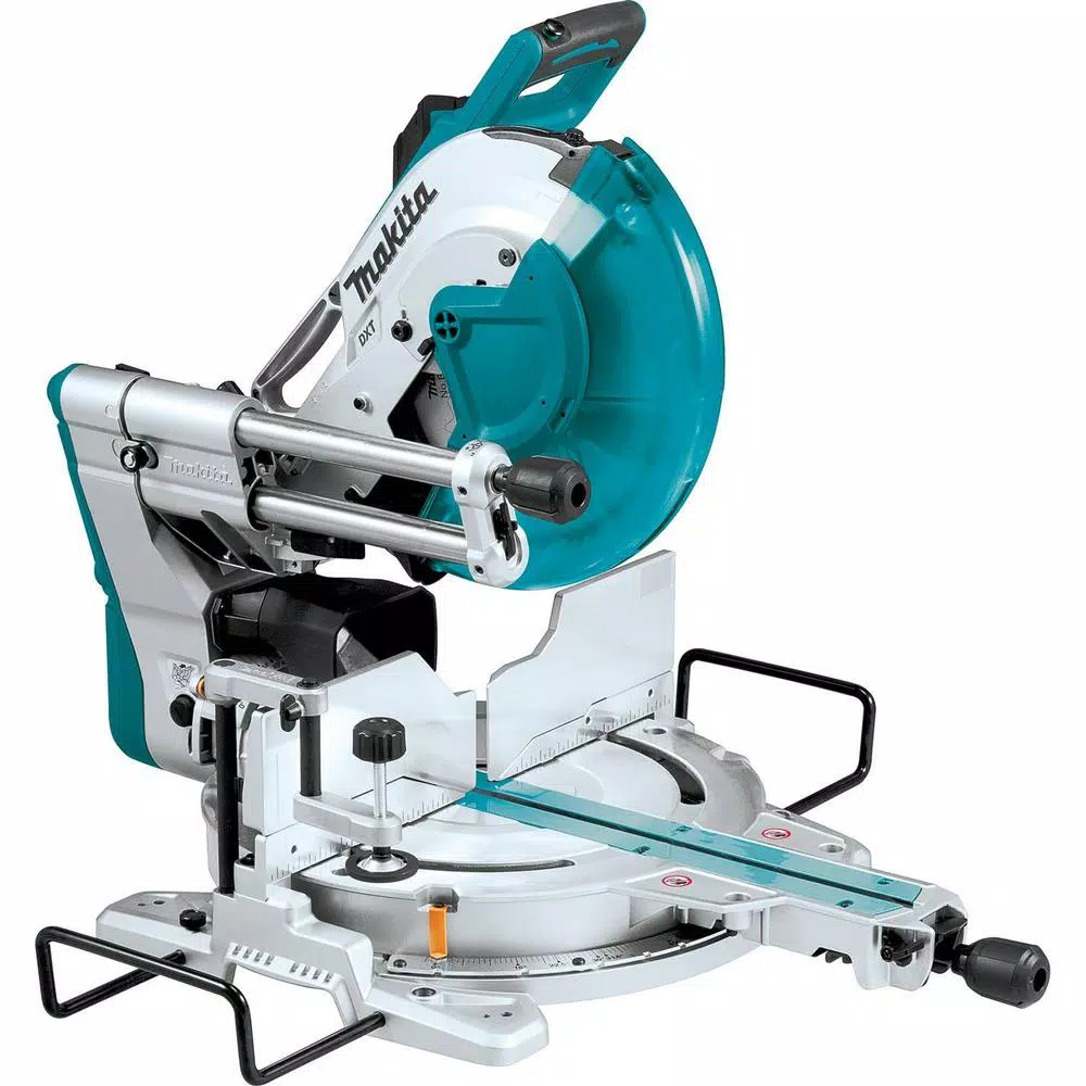 Makita 12 in. 15 Amp Dual-Bevel Sliding Compound Miter Saw with Laser & AF601 16-Gauge Finish Nailer Bundle