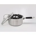 ExcelSteel Professional 6-Cup Stainless Steel Egg Poacher Set with Non-Stick Cups and Silicone Spatula thumbnail 1