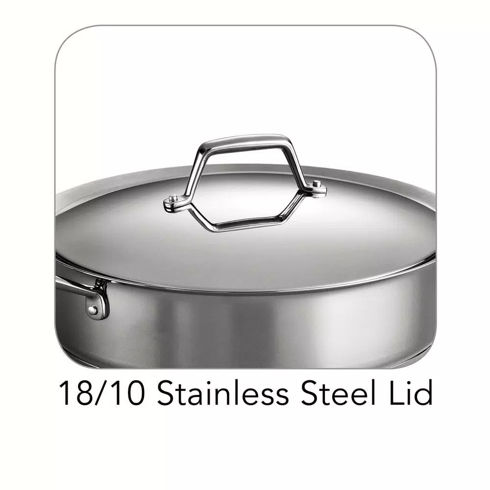 Tramontina Gourmet Prima 5 Qt. Stainless Steel Saute Pan with Lid