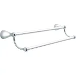 Delta Foundations 24 in. Double Towel Bar, Polished Chrome thumbnail 1