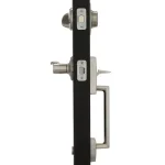 Schlage Century Satin Nickel Single Cylinder Deadbolt with Merano Lever Handleset, Right-Handed thumbnail 2