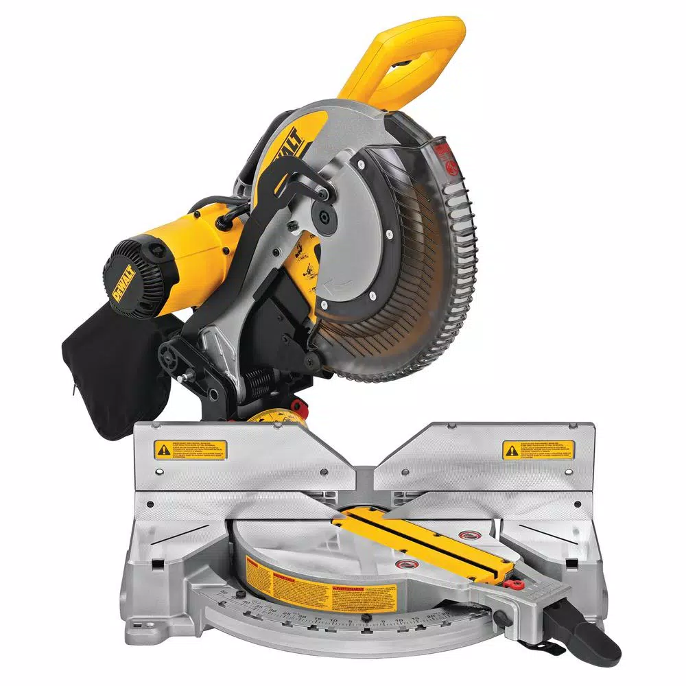 DEWALT 12 in. 15 Amp Double Bevel Compound Miter Saw with Heavy-Duty Stand