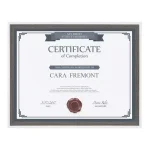 Kate and Laurel Gibson 8.5 x 11 in. Modern Document Picture Frame Set, Gray and White, 4-Pack thumbnail 3