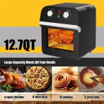 Costway 12.7 Qt. Black Air Fryer Oven with Rotisserie, 1600W Multi-Function Cooker thumbnail 7