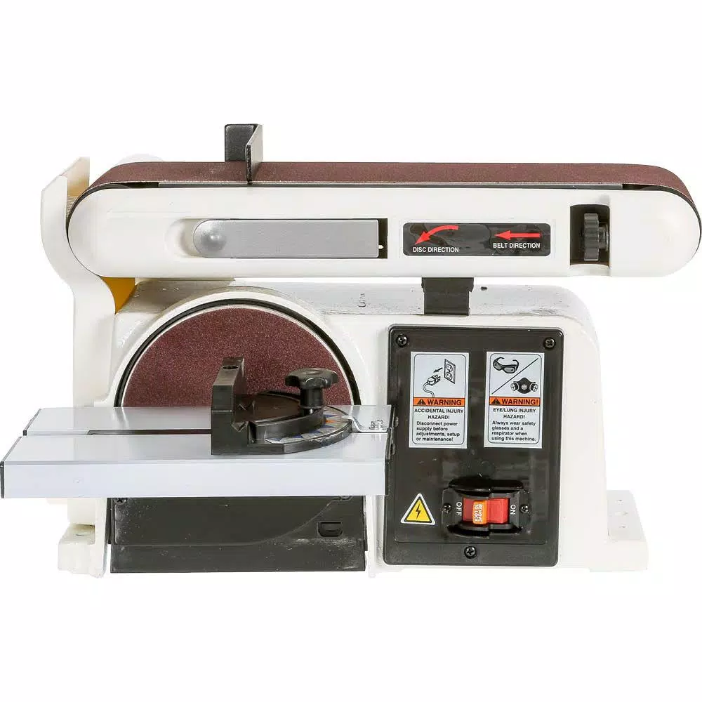 Shop Fox 4 in. x 36 in. Horizontal/Vertical Belt and Disc Combo Sander, 1/2 HP, 120V