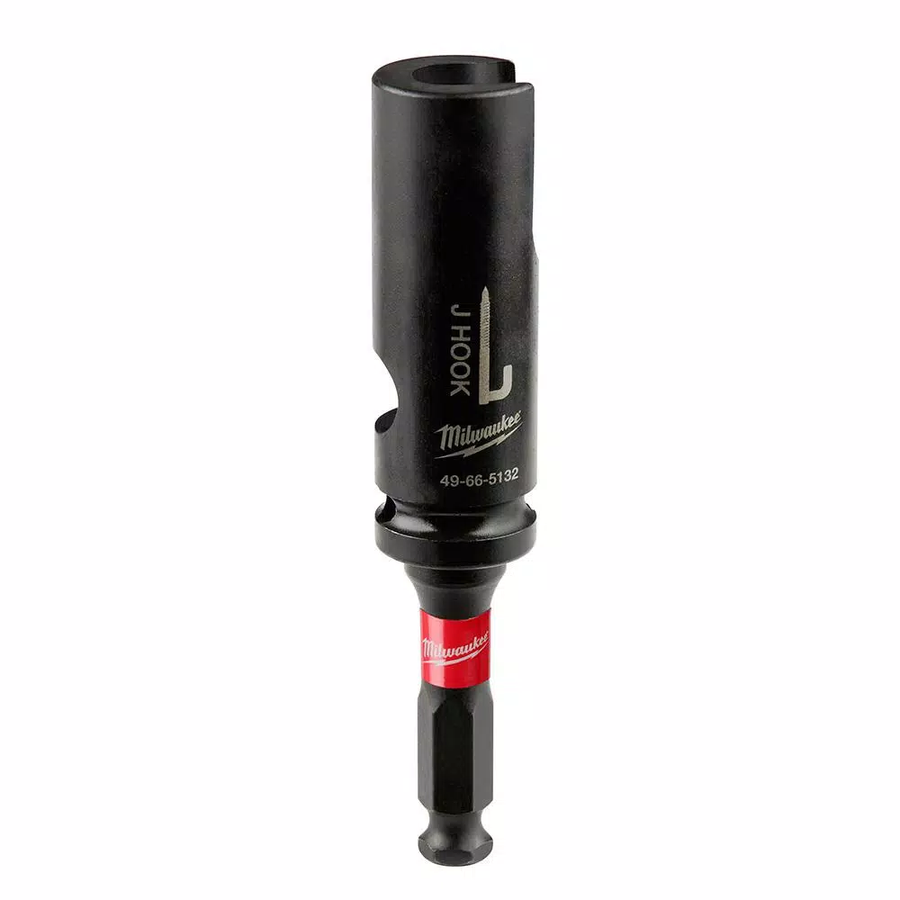 Milwaukee SHOCKWAVE 7/16 in. to 1/2 in. Lineman's J Hook Socket Extension