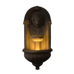 Kenroy Home Royal Resin Lionhead Wall Fountain - Sandstone Finish Mediterranean Outdoor Water Feature thumbnail 11