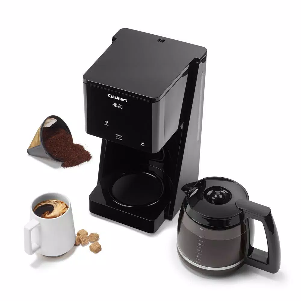 Cuisinart 14-Cup Touchscreen Black Drip Coffee Maker with PerfecTemp Technology