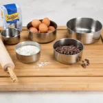 Chef Buddy 5-Piece Stainless Steel Nesting Bowl Set with Airtight Lids thumbnail 6