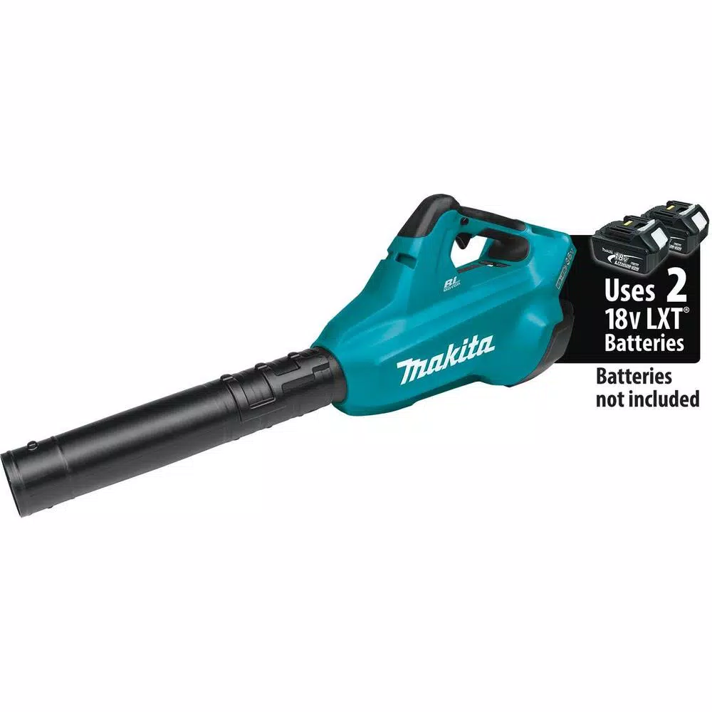 Makita 36V (18V x2) LXT Brushless Cordless Handheld Leaf Blower with Flat End Nozzle