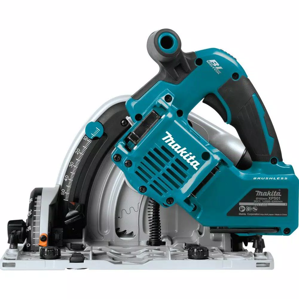 Makita 18V X2 LXT Brushless 6-1/2" Plunge Circular Saw (Tool Only) with 55T Carbide Blade