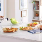 Libbey Selene 2-Piece Glass Serving Bowl Set, 8 in. and 10 in. thumbnail 2