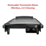 Brentwood Appliances 27 sq. in. Nonstick Electric Griddle with Drip Pan and Temperature Control, Black thumbnail 6