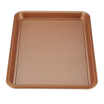 Ayesha Curry Nonstick Cookie Pan Set, 3-Piece Copper Steel Bakeware thumbnail 4