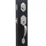 Defiant Springfield Satin Nickel Entry Door Handleset with Hartford Knob thumbnail 3