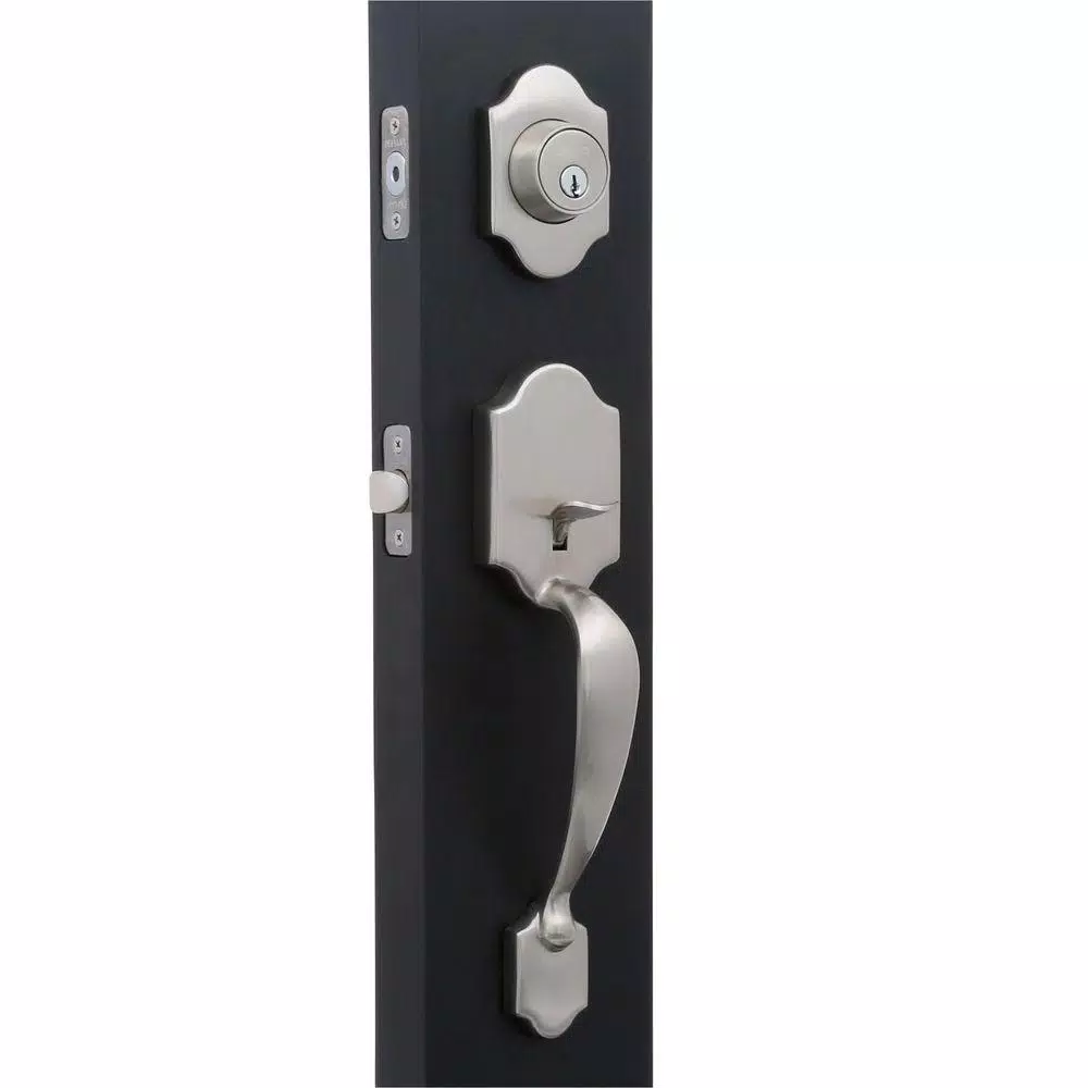 Defiant Springfield Satin Nickel Entry Door Handleset with Hartford Knob
