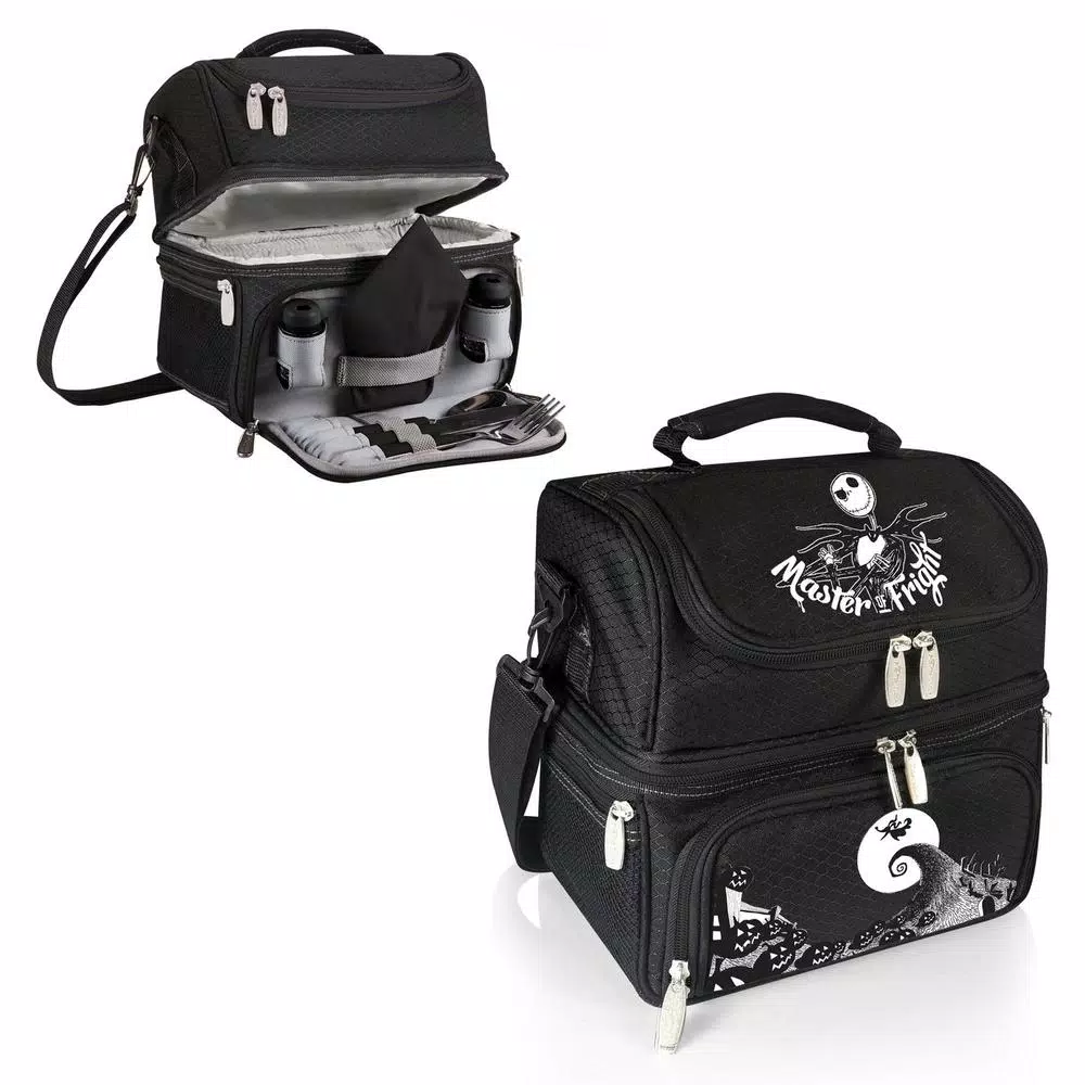 ONIVA Jack Pranzo 3 Qt. 8-Can Insulated Lunch Tote Cooler Bag with Utensil Set - Black
