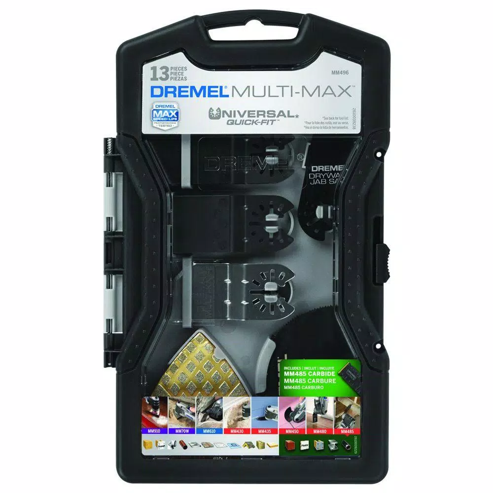 Dremel Multi-Max Universal Oscillating Tool Accessory Set, 13-Piece Kit