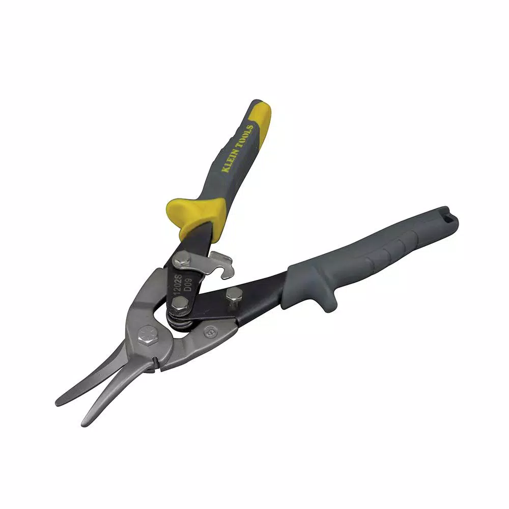 Klein Tools Straight Cutting Aviation Snips with Integrated Wire Cutter, 18-Gauge Steel Capacity
