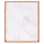 Kate and Laurel Calter Rose Gold Marble Magnetic Memo Board - Large Wall Organizer for Home or Office thumbnail 2