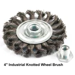 MIBRO 7-Piece Industrial Wire Brush and Hand Brush Set for Deburring, Rust and Scale Removal thumbnail 5