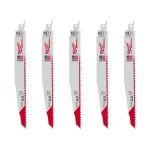 Milwaukee AX 9 in. 5 TPI Wood & Nail Embedded Wood Reciprocating Saw Blades (5-Pack) thumbnail 1
