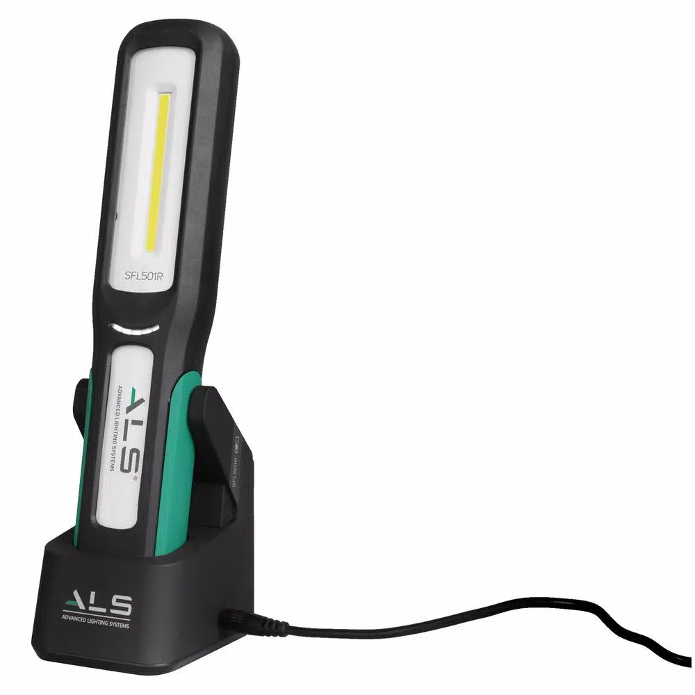 Advanced Lighting Systems 500 Lumens LED Work Light with Magnetic Rotating Stand and Hanging Hook