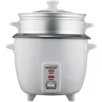 Brentwood 8-Cup White Rice Cooker with Steamer Attachment thumbnail 1