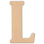 Jeff McWilliams Designs 15 in. Oversized Unfinished Wood Letter (L) - Industrial Style Wall Decor thumbnail 1