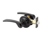 Copper Creek Scandinavian Kash Black Privacy Lever for Bedroom and Bathroom Doors thumbnail 1