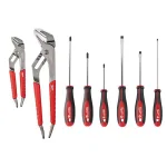 Milwaukee 8-Piece Screwdriver and Pliers Hand Tool Set with Comfort Grips thumbnail 1