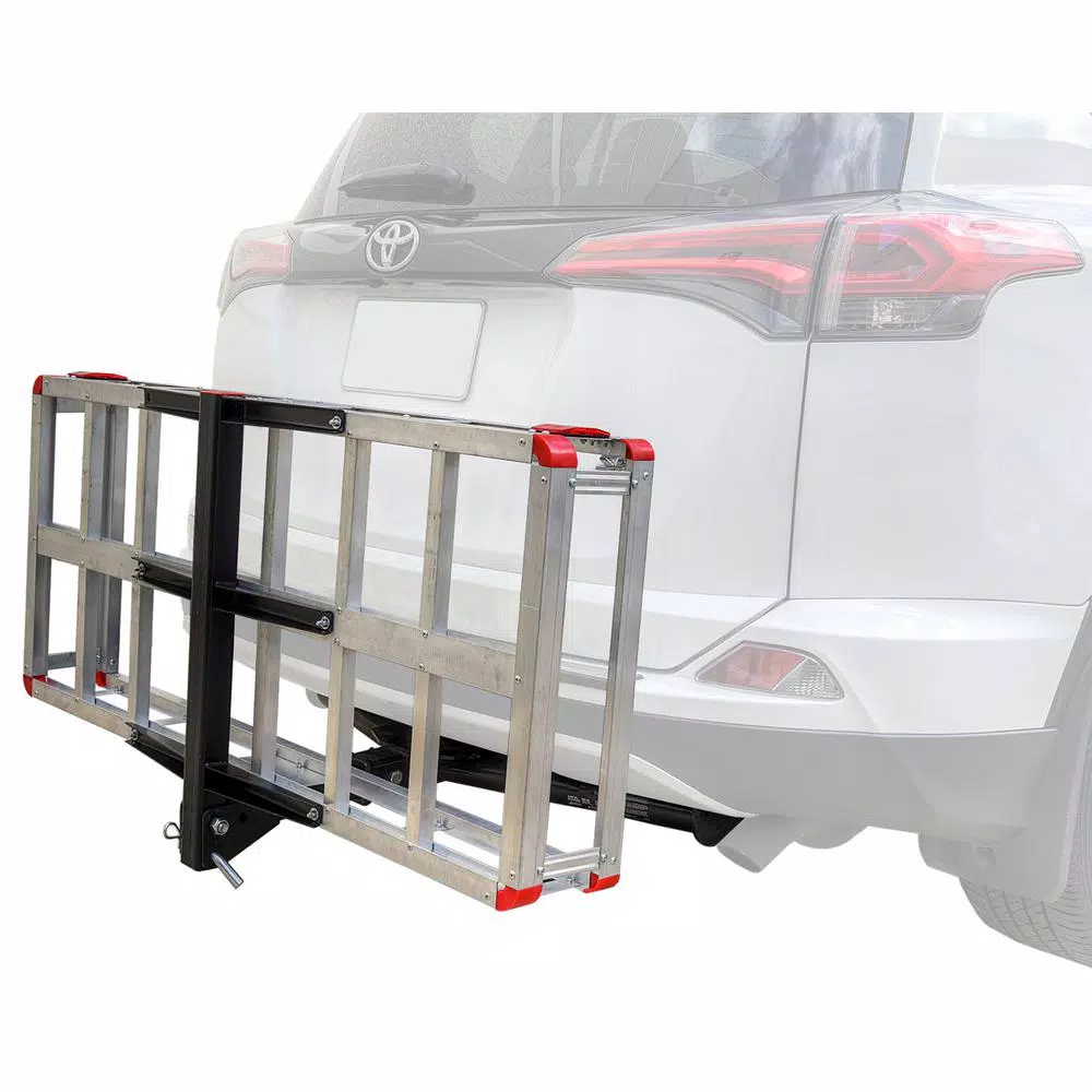 Detail K2 500 lb. Capacity Aluminum Hitch Cargo Carrier for 2 in. Receiver, Folding Design