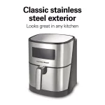 Hamilton Beach 5.3 Qt. Digital Air Fryer, 1700W Stainless Steel with 8 Presets thumbnail 7