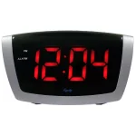 Equity by La Crosse Red LED Digital Alarm Clock with HI/LO Dimmer and Snooze - 7.25 in. x 3.9 in. thumbnail 1