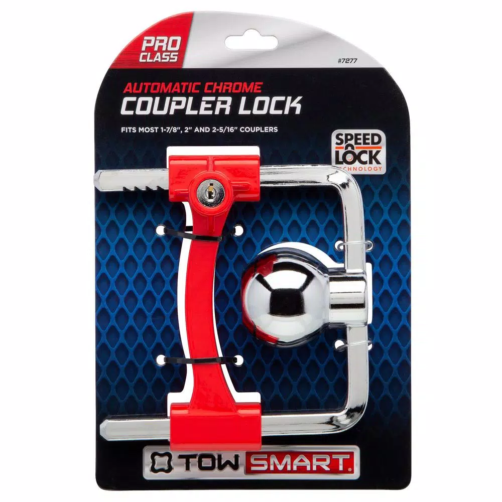 TowSmart Universal Coupler Lock for 1-7/8 in, 2 in, and 2-5/16 in Couplers