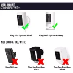 Wasserstein Adjustable Metal Wall and Ceiling Mount for Ring Stick Up Cam Battery and Wired thumbnail 7