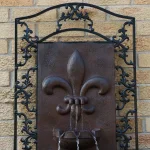 Sunnydaze Decor French Lily Electric Outdoor Wall Fountain, Iron Finish Resin thumbnail 3