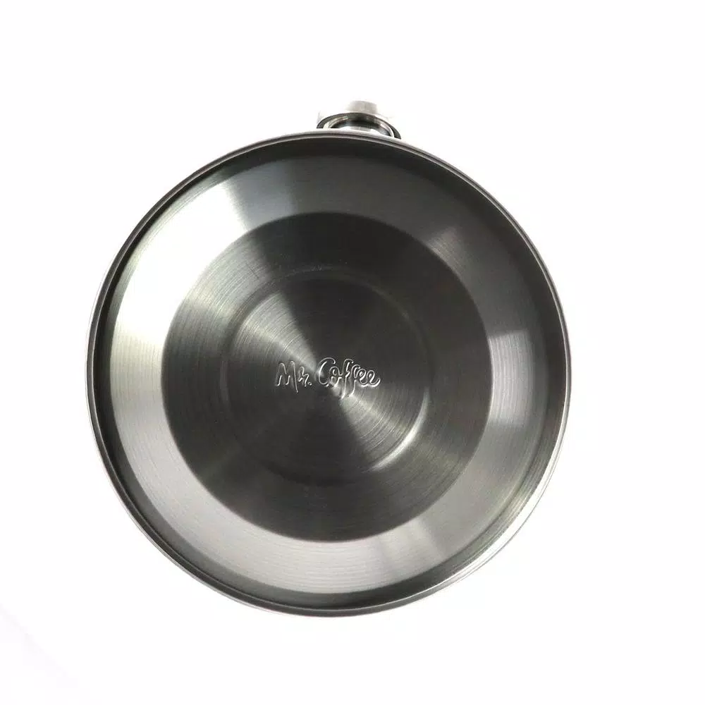 Mr. Coffee 2 Qt. Stainless Steel Whistling Tea Kettle with Cool-Touch Nylon Handle