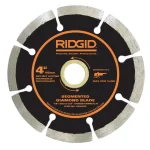 RIDGID 4 in. Segmented Diamond Blade for Concrete, Brick, and Masonry thumbnail 1