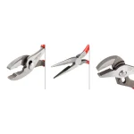 TEKTON 3-Piece Plier Set: Slip Joint, Long Nose, and Groove Joint Pliers thumbnail 2