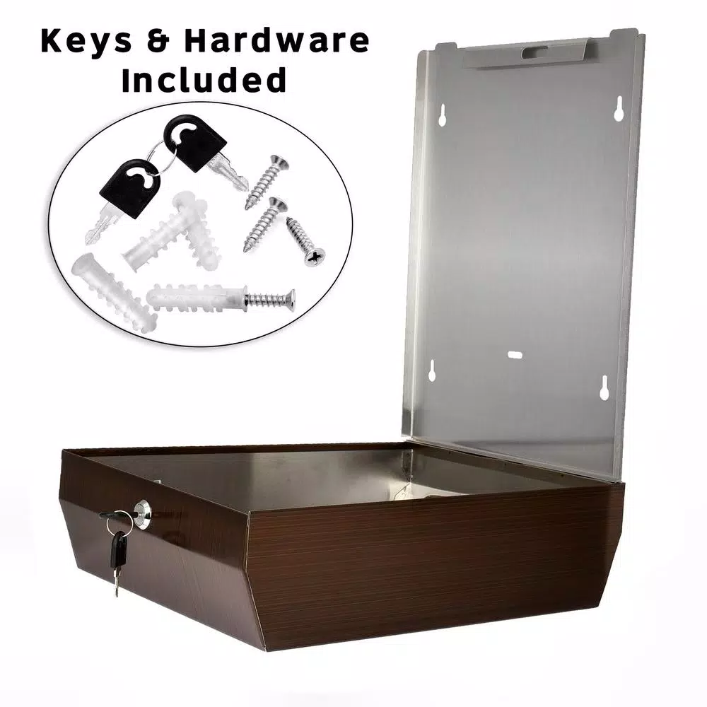 Alpine Industries Stainless Steel C-Fold & Multi-Fold Paper Towel Dispenser - Antique Bronze