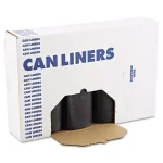 Boardwalk SH-Grade Repro Black Can Liners, 45 Gallon, 40 x 46 in, 1.2 Mil, 100 Count thumbnail 1