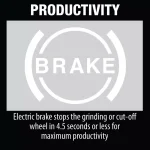 Makita 18V X2 LXT (36V) 7 in. Brushless Paddle Switch Angle Grinder Kit with 5.0 Ah Batteries & 10pk Grinding Wheels thumbnail 11
