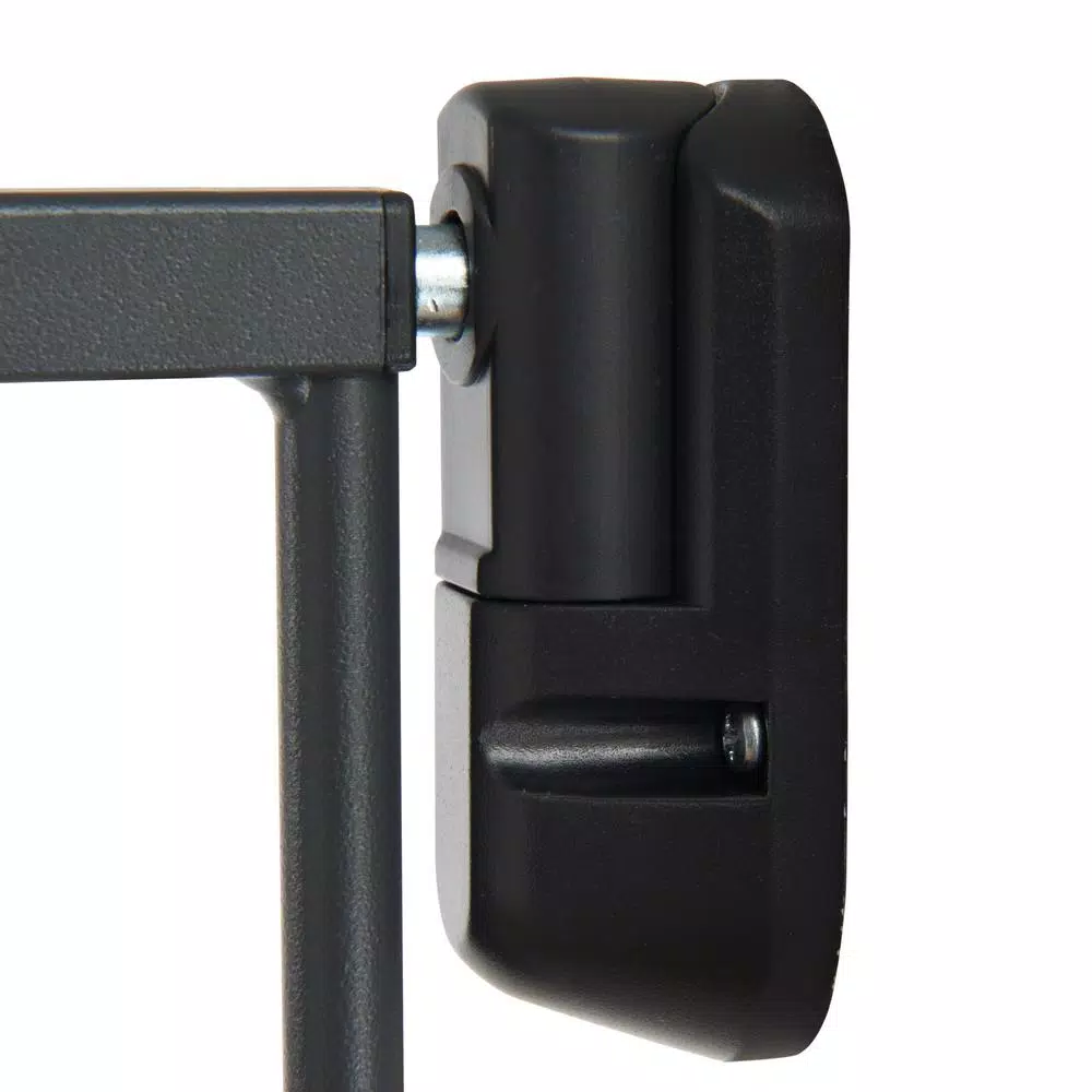 Munchkin Push to Close Safety Gate, Hardware Mounted, 29 in. Tall, Dark Grey